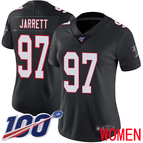Atlanta Falcons Limited Black Women Grady Jarrett Alternate Jersey NFL Football #97 100th Season Vapor Untouchable